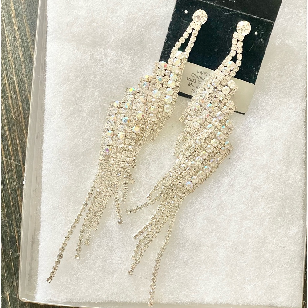 Gorgeous Dramatic Rhinestone Earrings